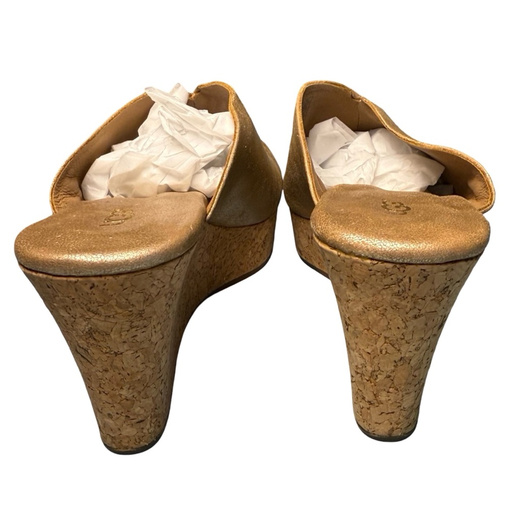 UGG Dominique Gold Wedge Sandals Size 7 - Picture 5 of 10